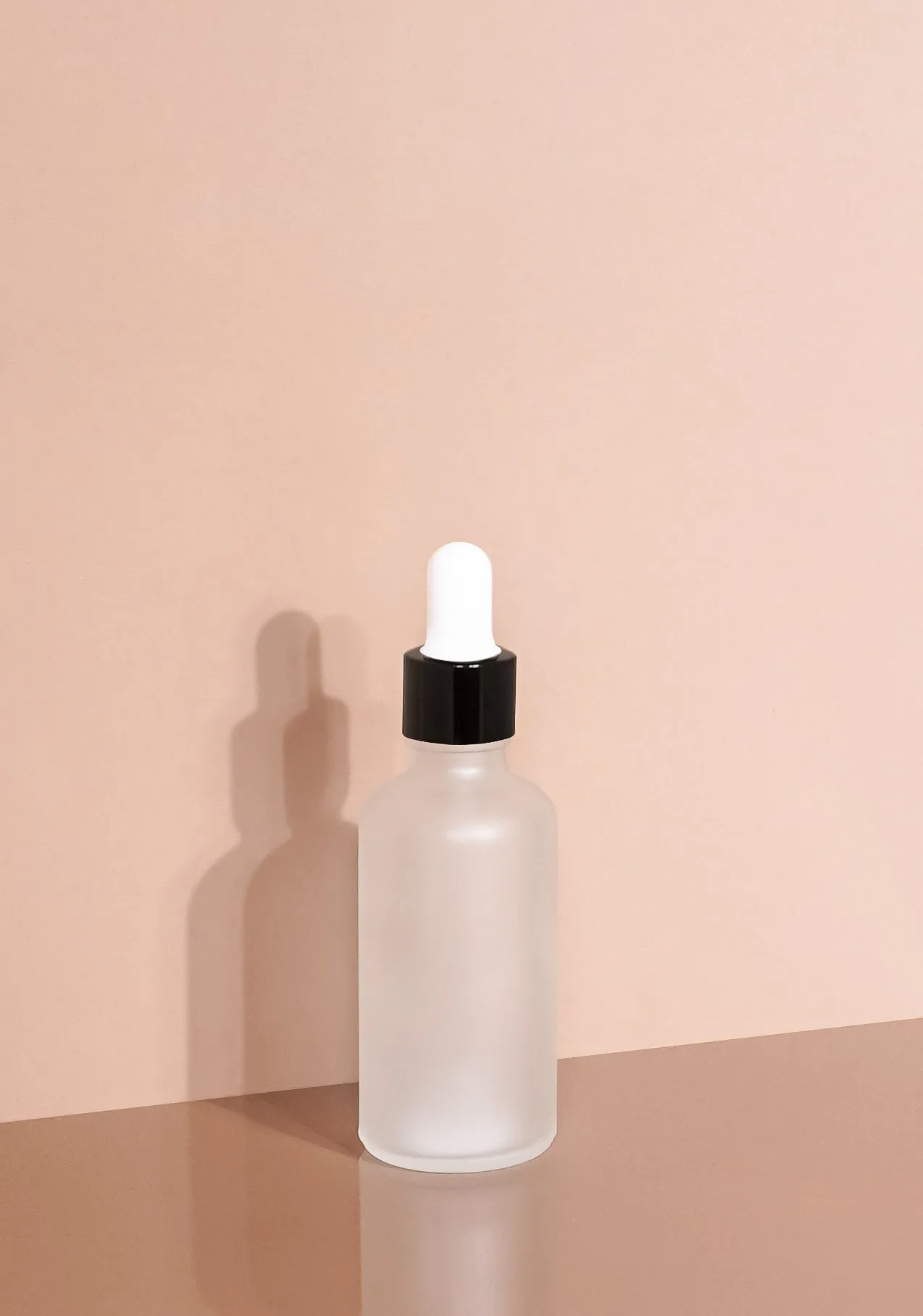 Cole Glass Bottle | Frost | White Rubber Dropper