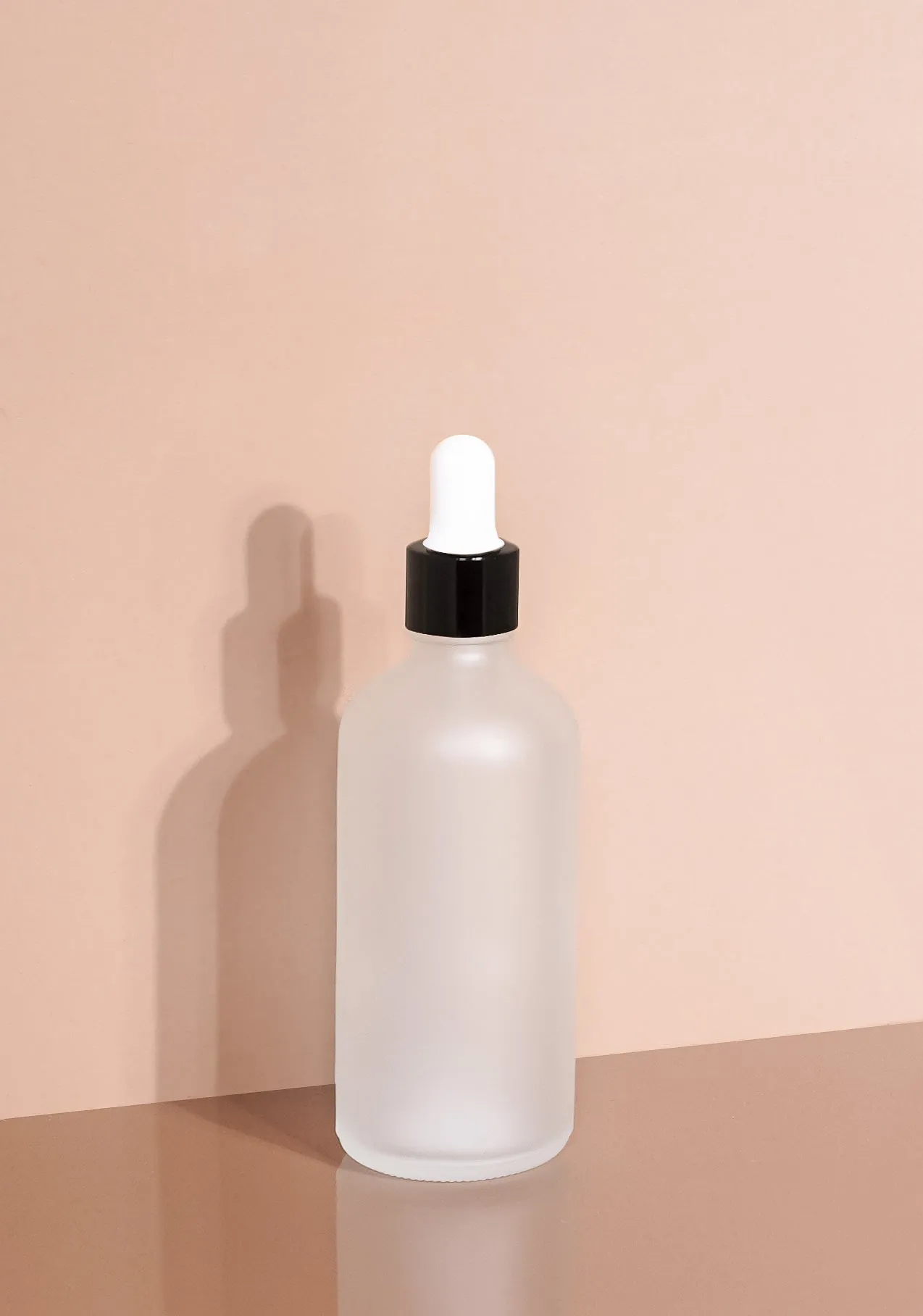 Cole Glass Bottle | Frost | White Rubber Dropper