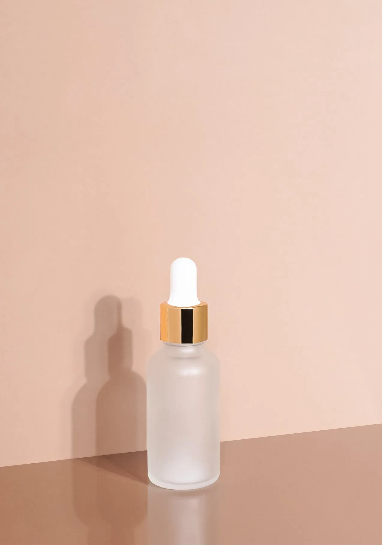 Cole Glass Bottle | Frost | White Rubber Dropper