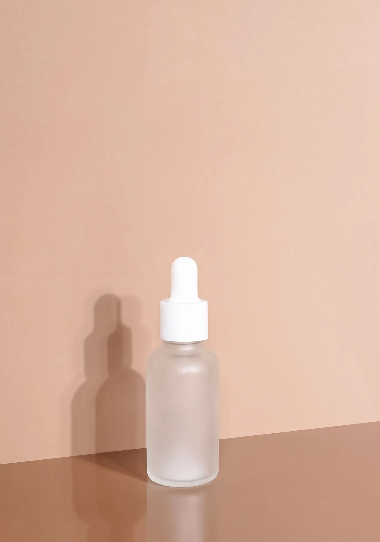 Cole Glass Bottle | Frost | White Rubber Dropper