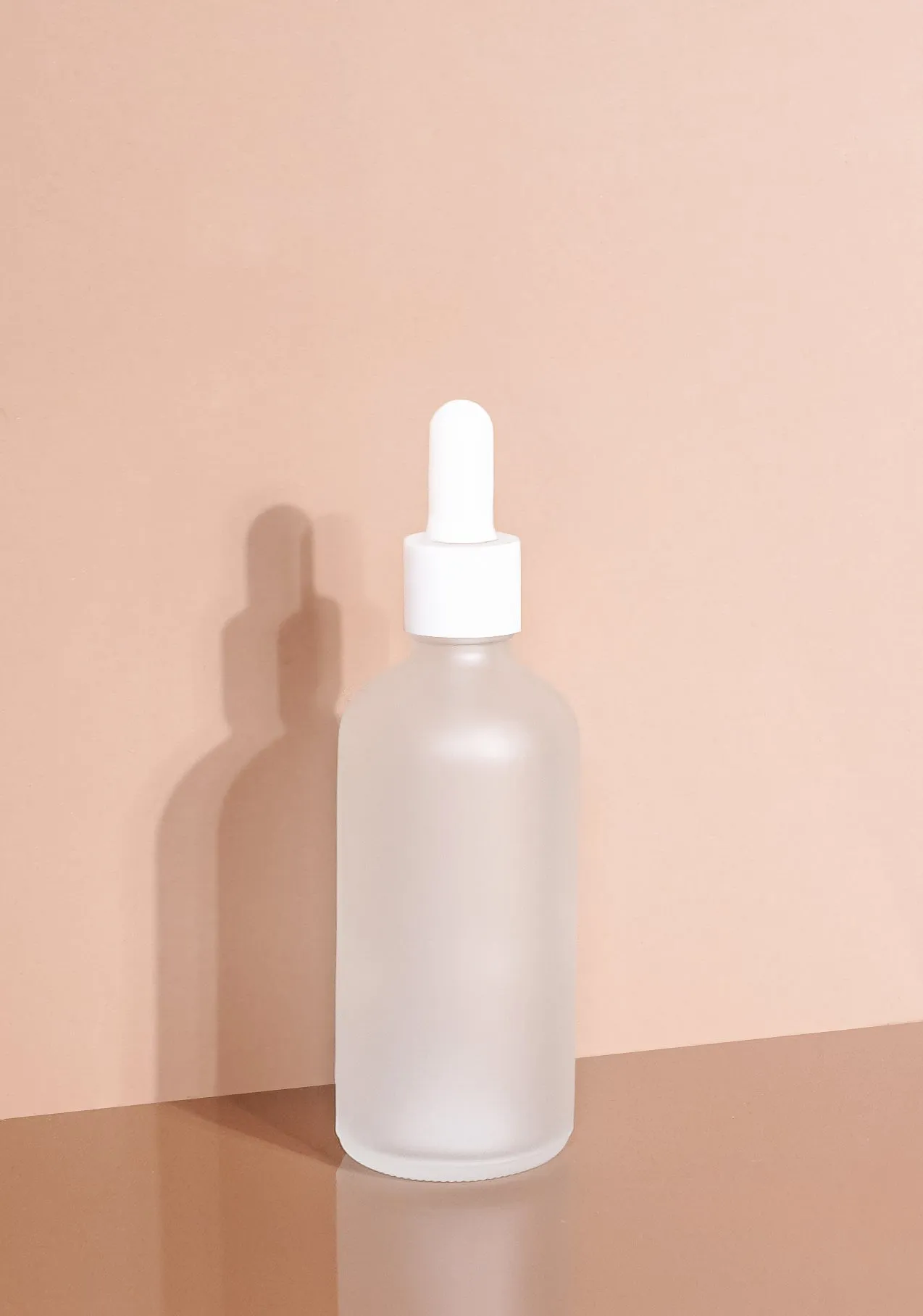 Cole Glass Bottle | Frost | White Rubber Dropper