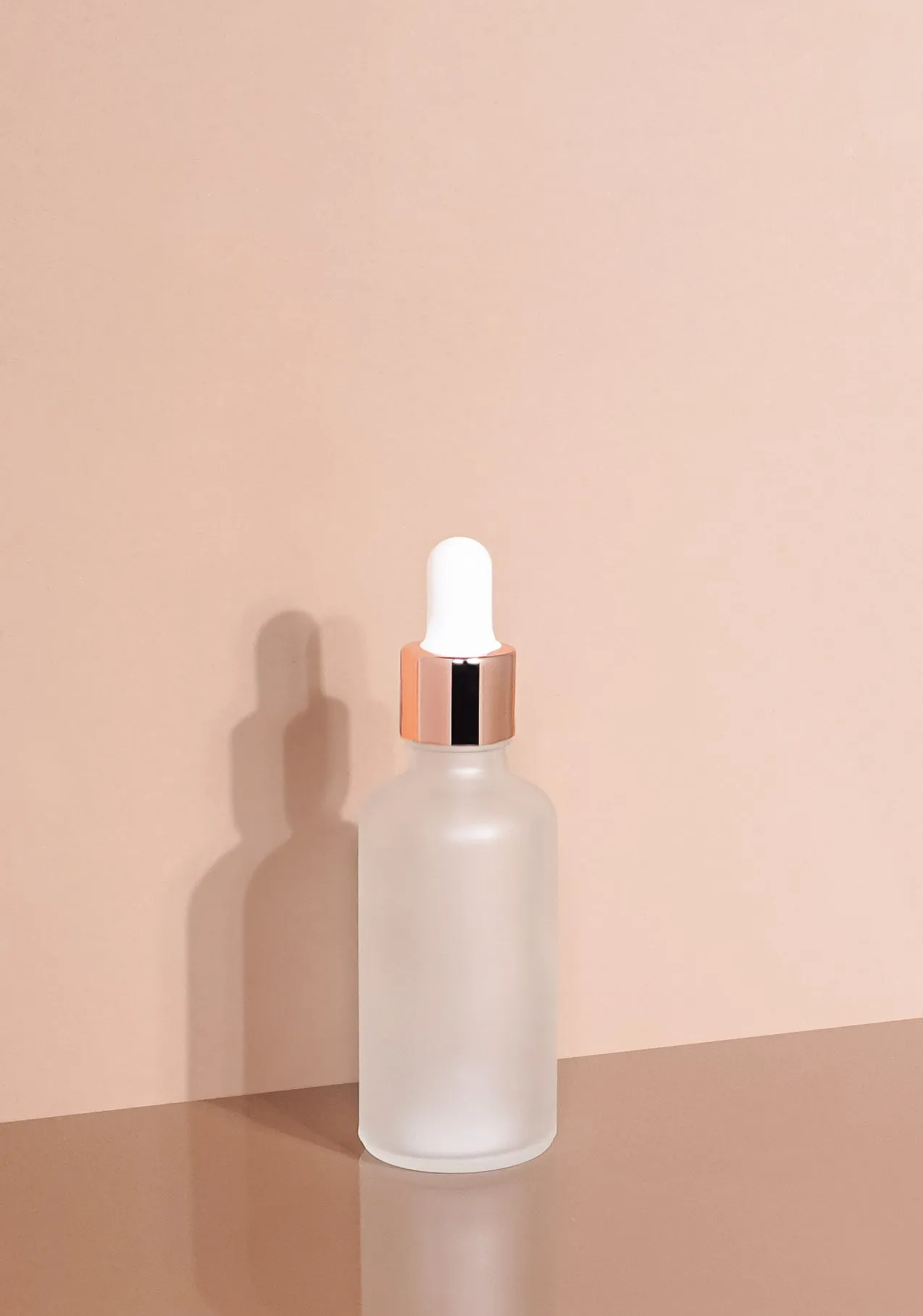 Cole Glass Bottle | Frost | White Rubber Dropper