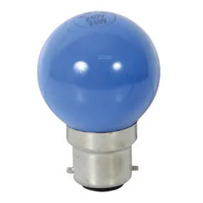 Coloured Golfball B22 15w Blue