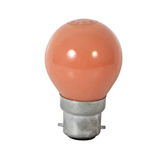 Coloured Golfball B22 15w Orange