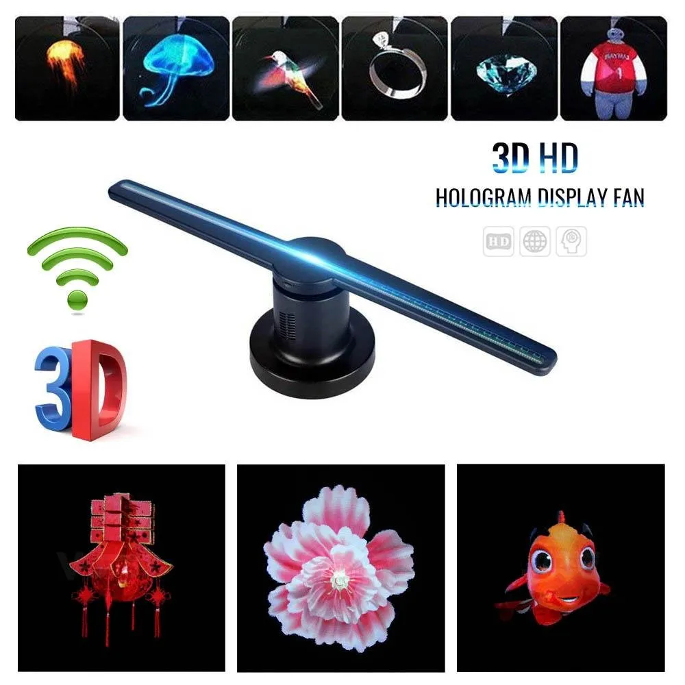 Crony 3D AD 42CM hologram Led fan Advertising LED display Holographic Imaging Naked Eye Fan