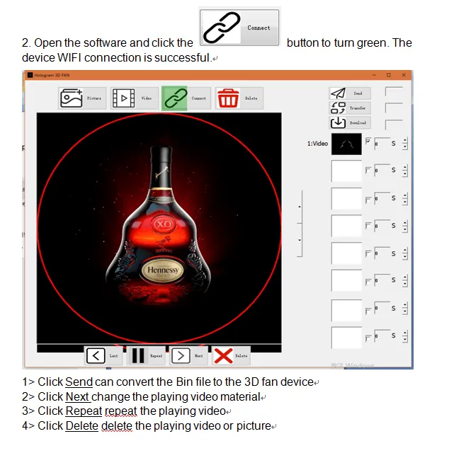 Crony 3D AD 42CM hologram Led fan Advertising LED display Holographic Imaging Naked Eye Fan