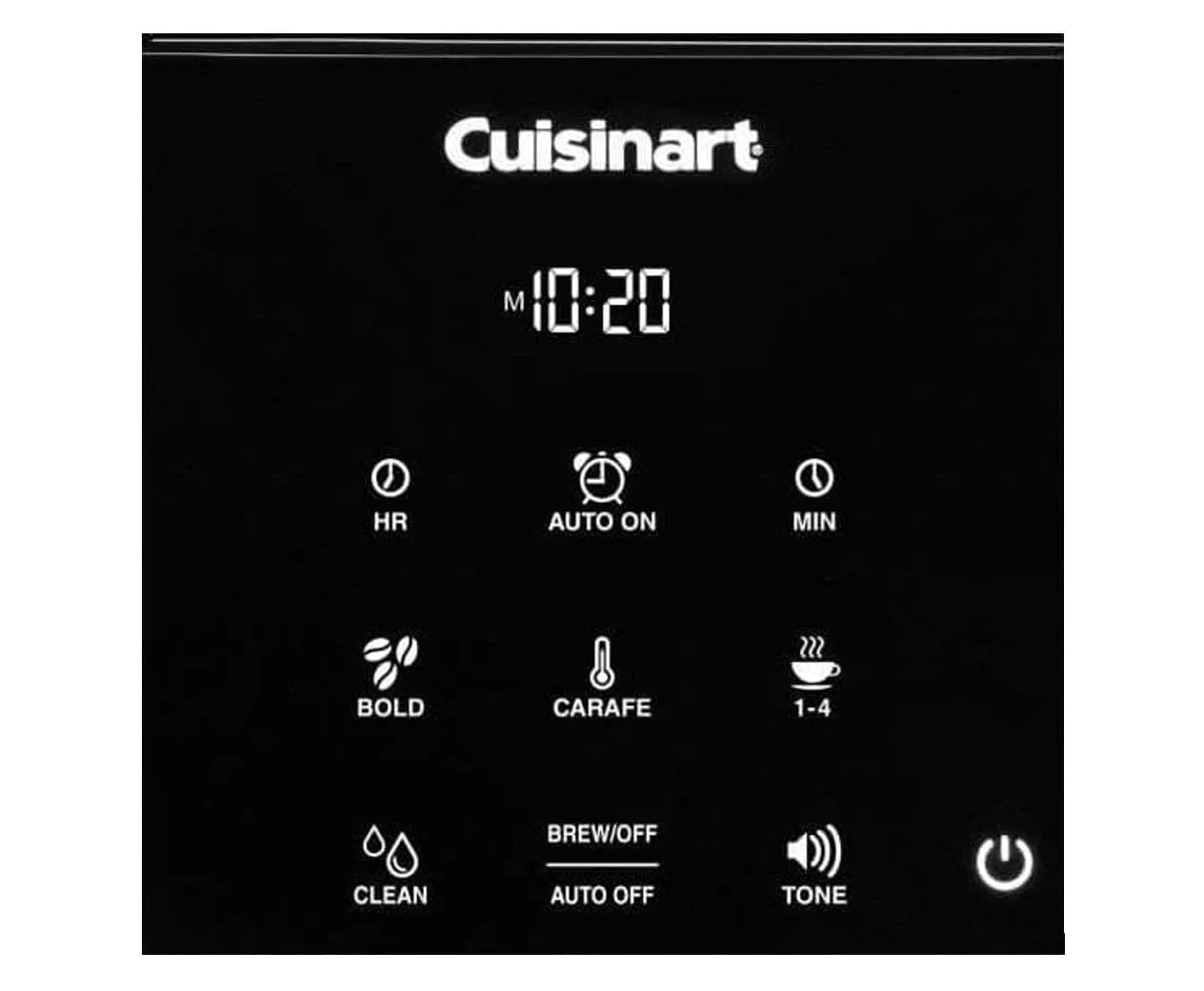 Cuisinart 14-Cup Programmable Coffeemaker Touchscreen, Black - Certified Refurbished