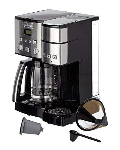 Cuisinart SS-15P1 Coffee Center 12-Cup Coffeemaker and Single-Serve Brewer, Silver