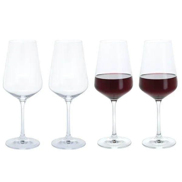 Dartington Crystal Cheers Red Wine Glass, Set of 4