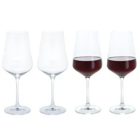 Dartington Crystal Cheers Red Wine Glass, Set of 4