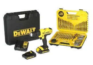 DeWALT DCD776S2A-ZA 13mm Cordless Hammer Drill Driver - Includes 100 Piece Bit Set