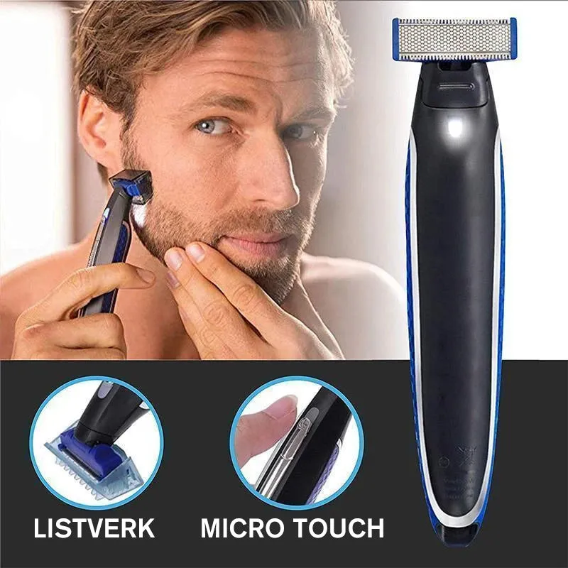 Electric single-blade face and body shaver