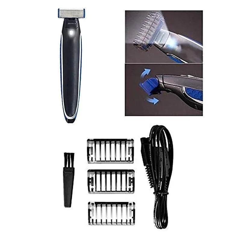 Electric single-blade face and body shaver