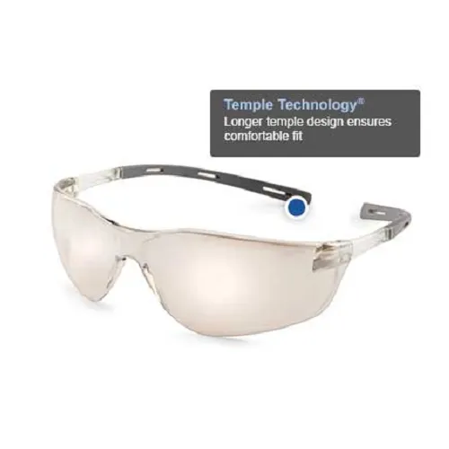 Ellipse Extreme Lightweight Safety Glasses with Soft Rubber Temples, Clear Lens with fX3 Premium Anti-Fog Coating