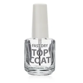 Empty Glass Polish Bottle 0.5oz - Fast Dry Top