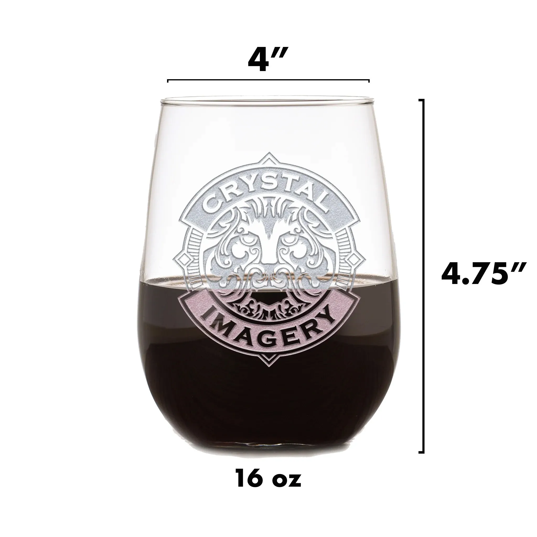 Engraved 30th Birthday Stemless Wine Glass