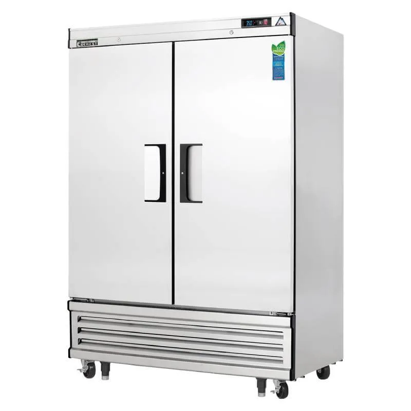 Everest - EBRF2, Commercial 54" 2 Solid Door Reach-In Refrigerator Freezer 48 cu.ft.