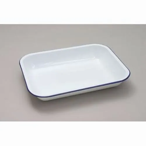 Falcon Enamel Rectangular Bake Pan 34x28cm Blue / White