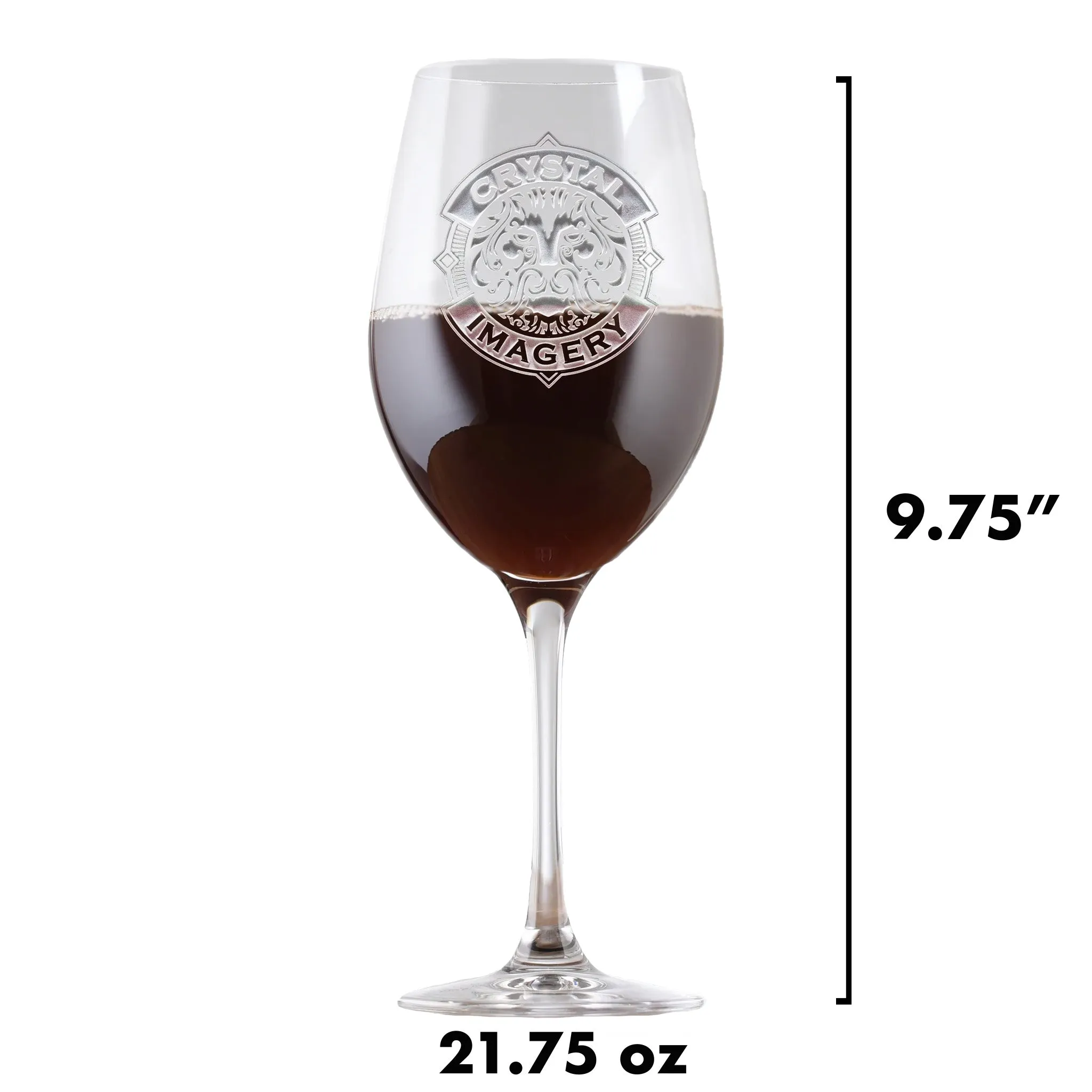 Family Tree Engraved Stolzle Crystal Red Wine Glass Gift