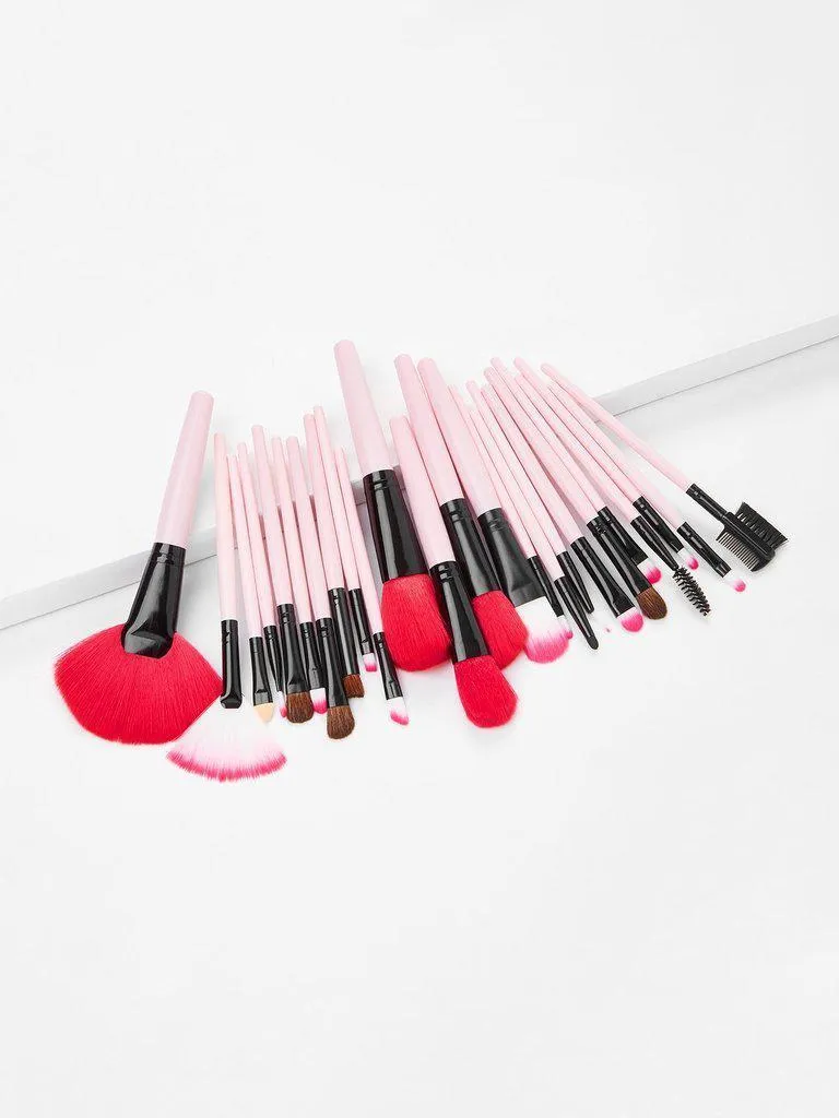 Fan Shaped Professional Makeup Brush 24pcs