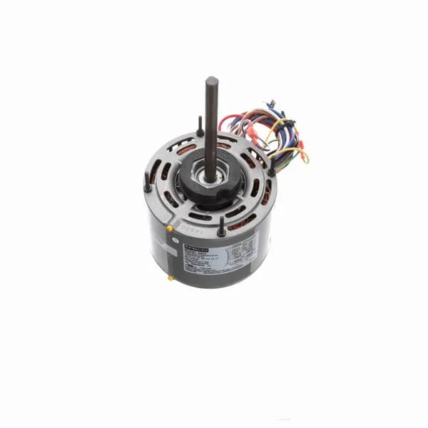 Fasco Direct Drive Motor, 1075 RPM, 1/3-1/4-1/5 HP, 208/230 V, 48 Frame, Open Air Over