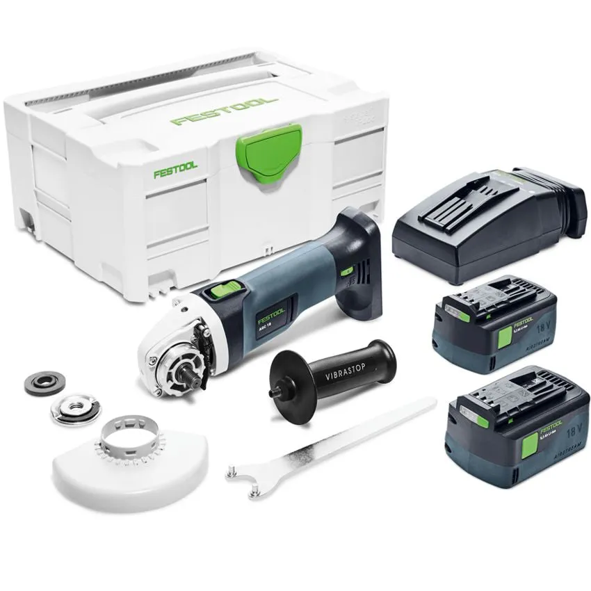 FESTOOL CORDLESS ANGLE GRINDER AGC 18-125 LI5.2 EBQ-PLUS FES575344