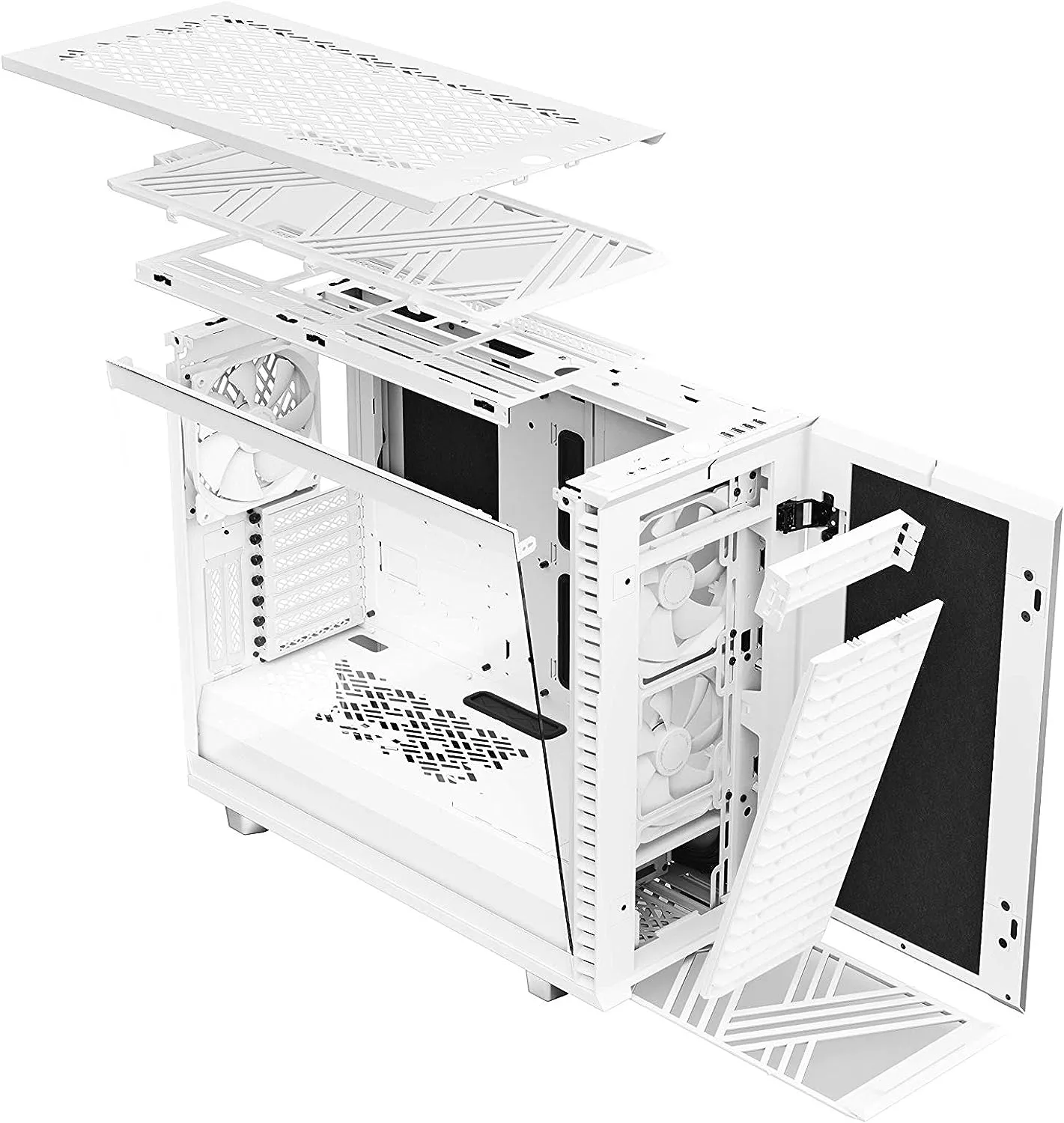 Fractal Design Define 7 Clear White Tempered Glass ATX Case FD-C-DEF7A-06