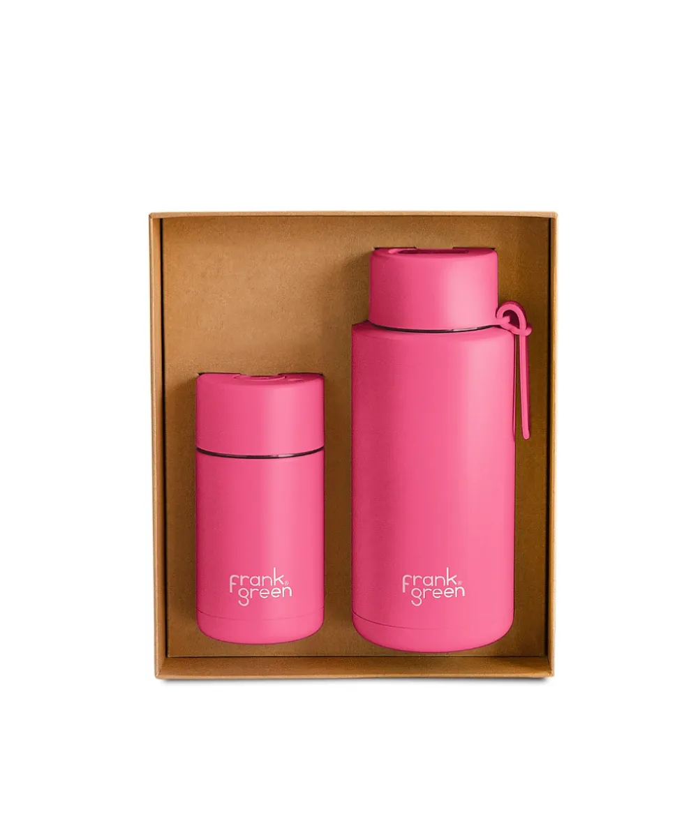 Frank Green Essential Gift Set Large (Neon Pink)