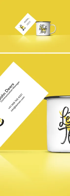 Free Business Card And Coffee Cup Mockup