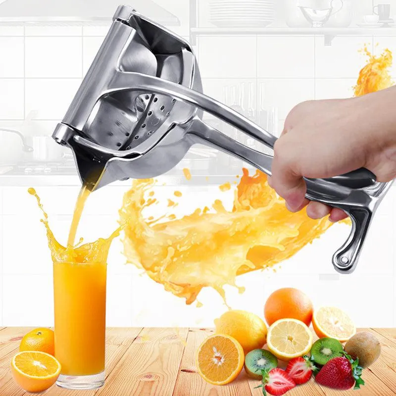 Fruit juice press in steel - robust and practical