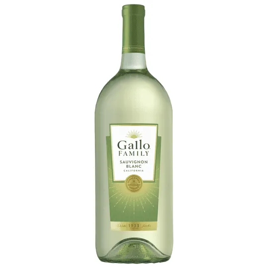 Gallo Family Vineyards Sauvignon Blanc White Wine, California, 1.5 Liter Glass Bottle