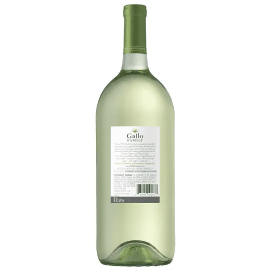 Gallo Family Vineyards Sauvignon Blanc White Wine, California, 1.5 Liter Glass Bottle