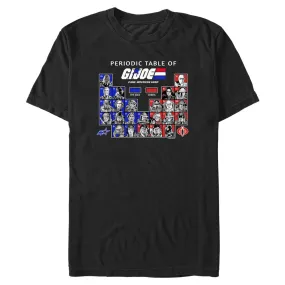 GI Joe Simplified Periodic Joes Men's T-Shirt