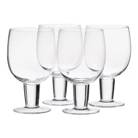 Glass Carafe Drinking Glasses - Set of 4