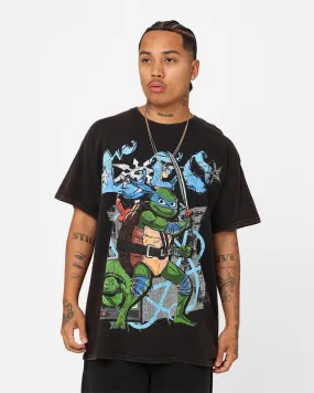 Goat Crew X Teenage Mutant Ninja Turtles Leonardo Vintage T-Shirt Black Wash