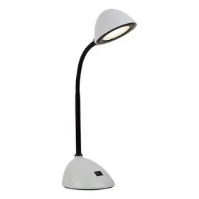 Gooseneck LED Desk Lamp 130mm White