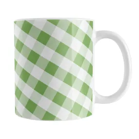 Green Gingham Mug