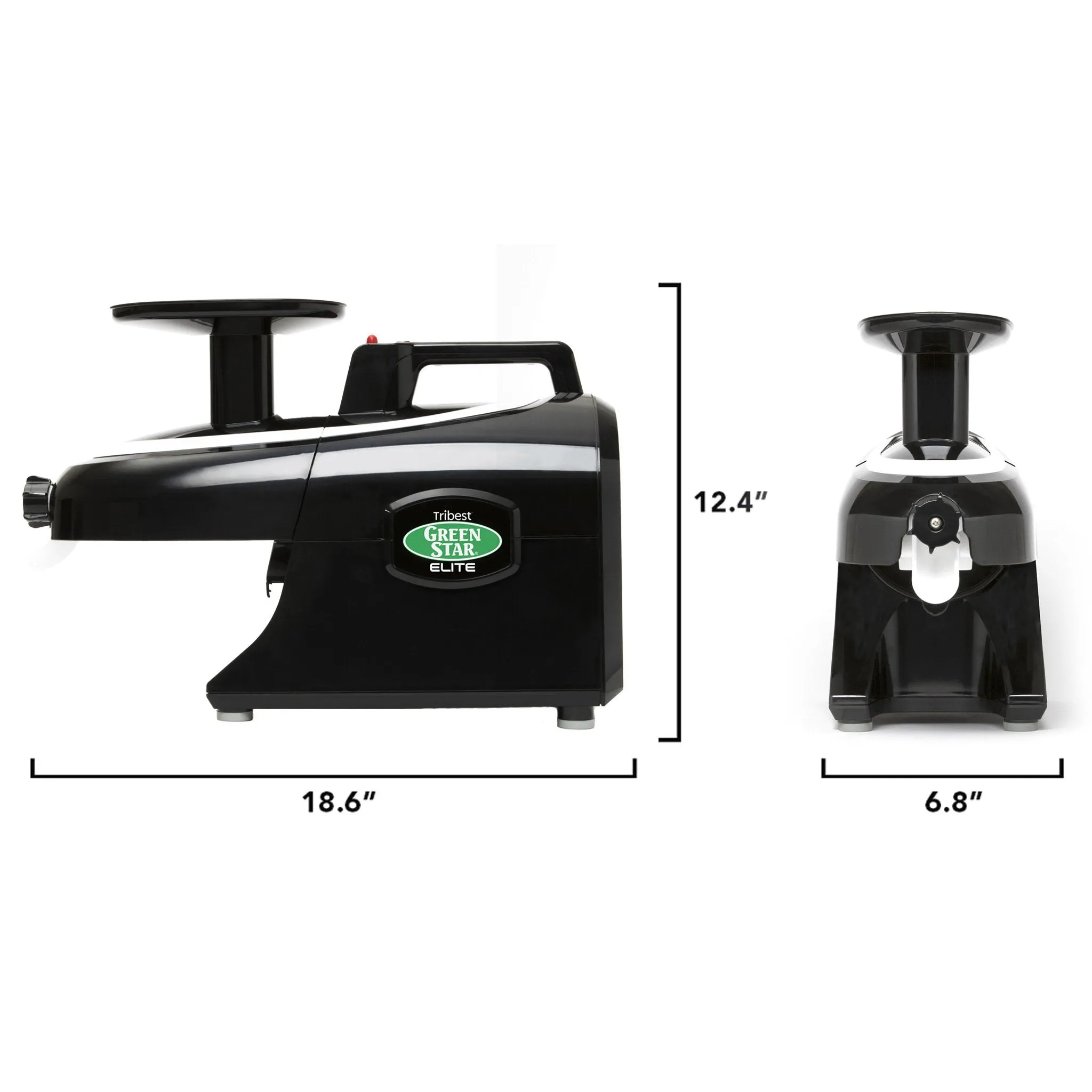 Greenstar Elite Twin Gear Cold Press Juicer (Black)