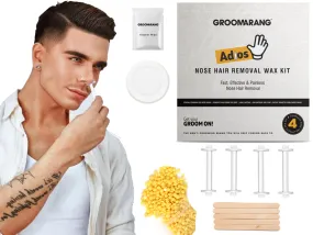 Groomarang Adios Nose Hair Removal Wax Kit & Optional Eyebrow Shaver