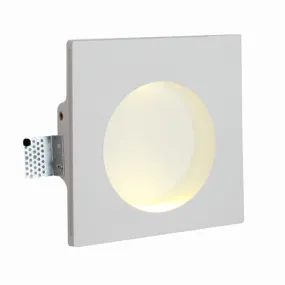 Gypsum Recessed W/Light 200mm White