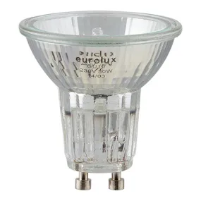 Halogen All Glass GU10 50w Twin Pack