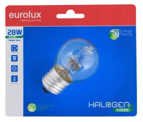 Halogen Golfball E27 28w Blister