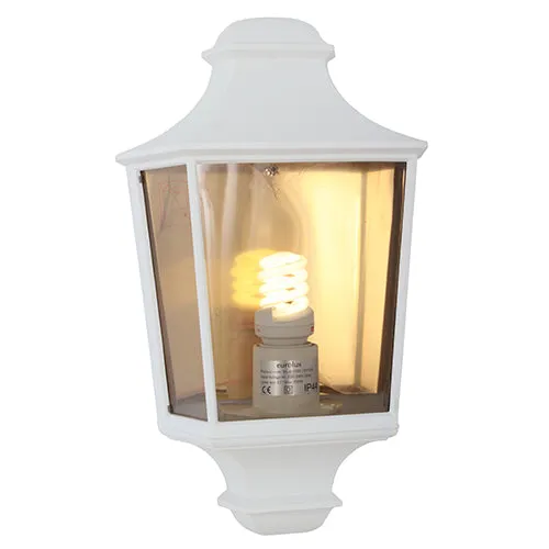 Hamlet Lantern 3 Panel Half Wall 230mm White