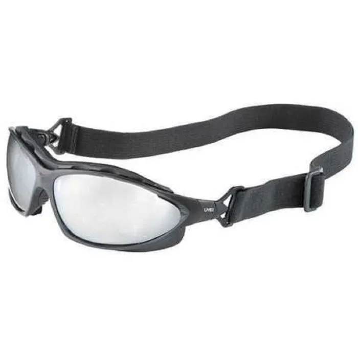 Honeywell Uvex Seismic S0604X Safety Goggle, Black Frame, SCT-Reflect 50 Lens, Uvextra Anti-Fog Coating, 1 Each