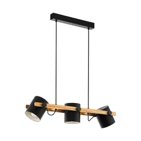 Hornwood 3Lt Pendant 780Mm Black/Wood