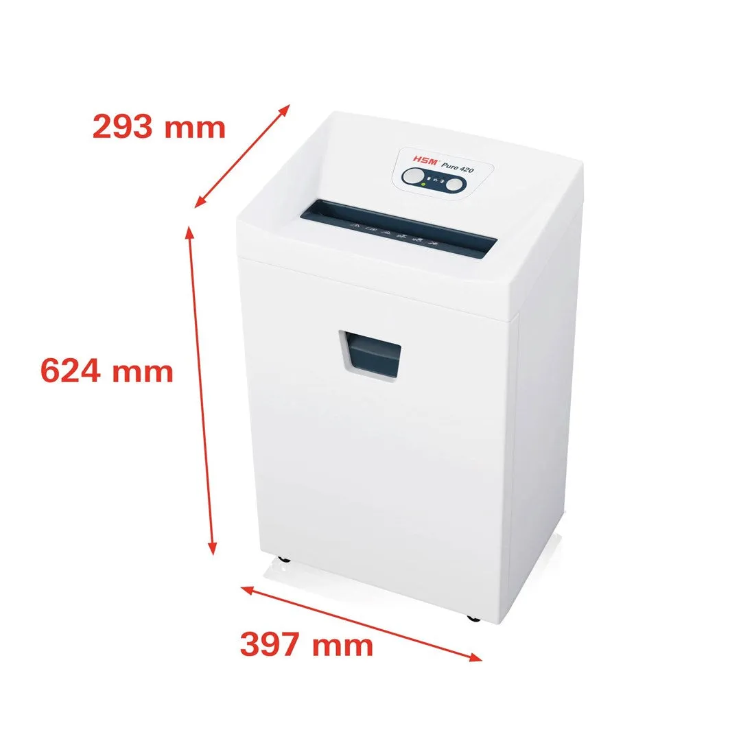 Hsm Pure 420 Document Shredder, 4.5 X 30 Mm