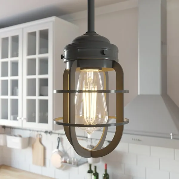 Hunter Starklake 1 Light Mini Pendant in Noble Bronze