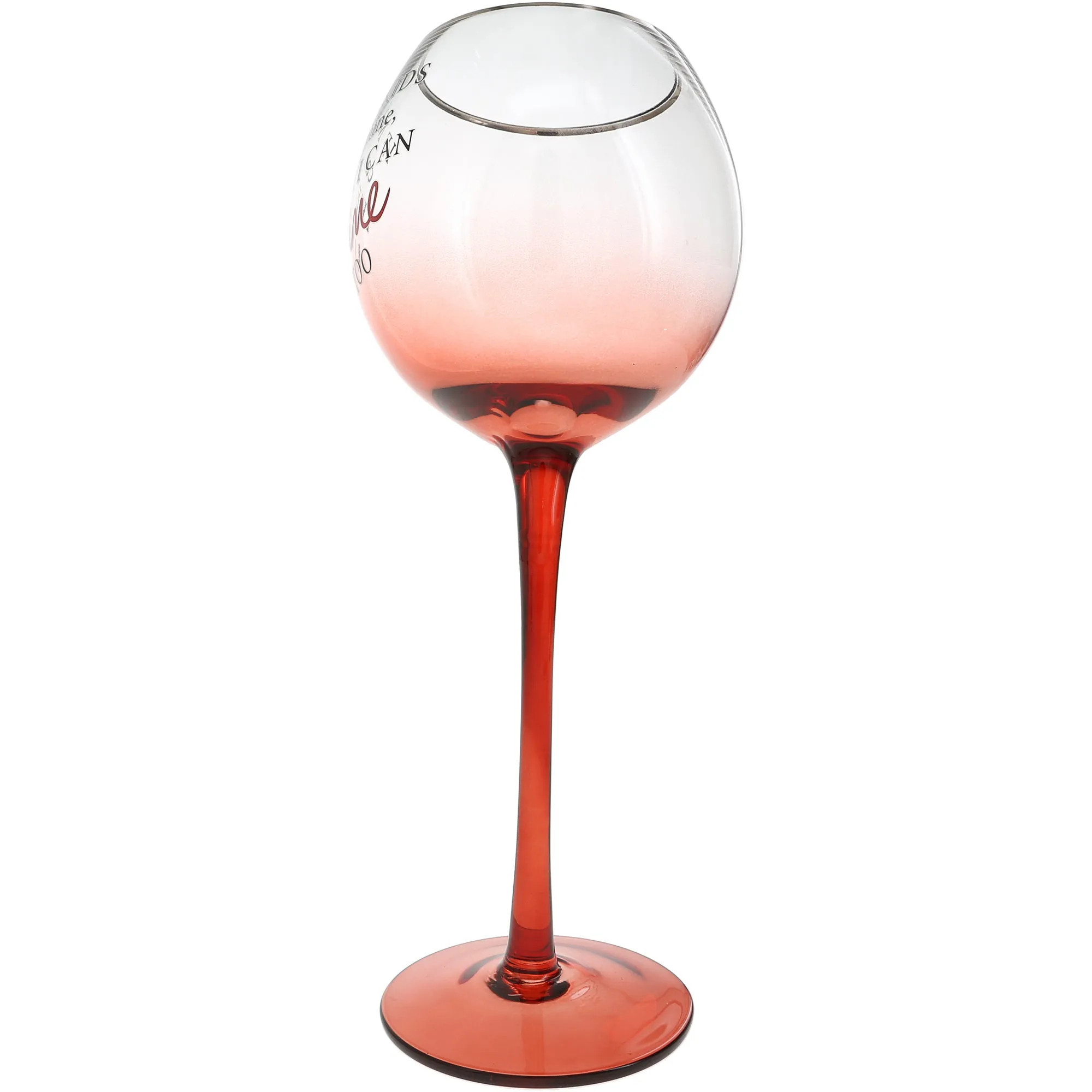 I Can Wine Too 11 oz Tipsy Stemmed Wine Glass