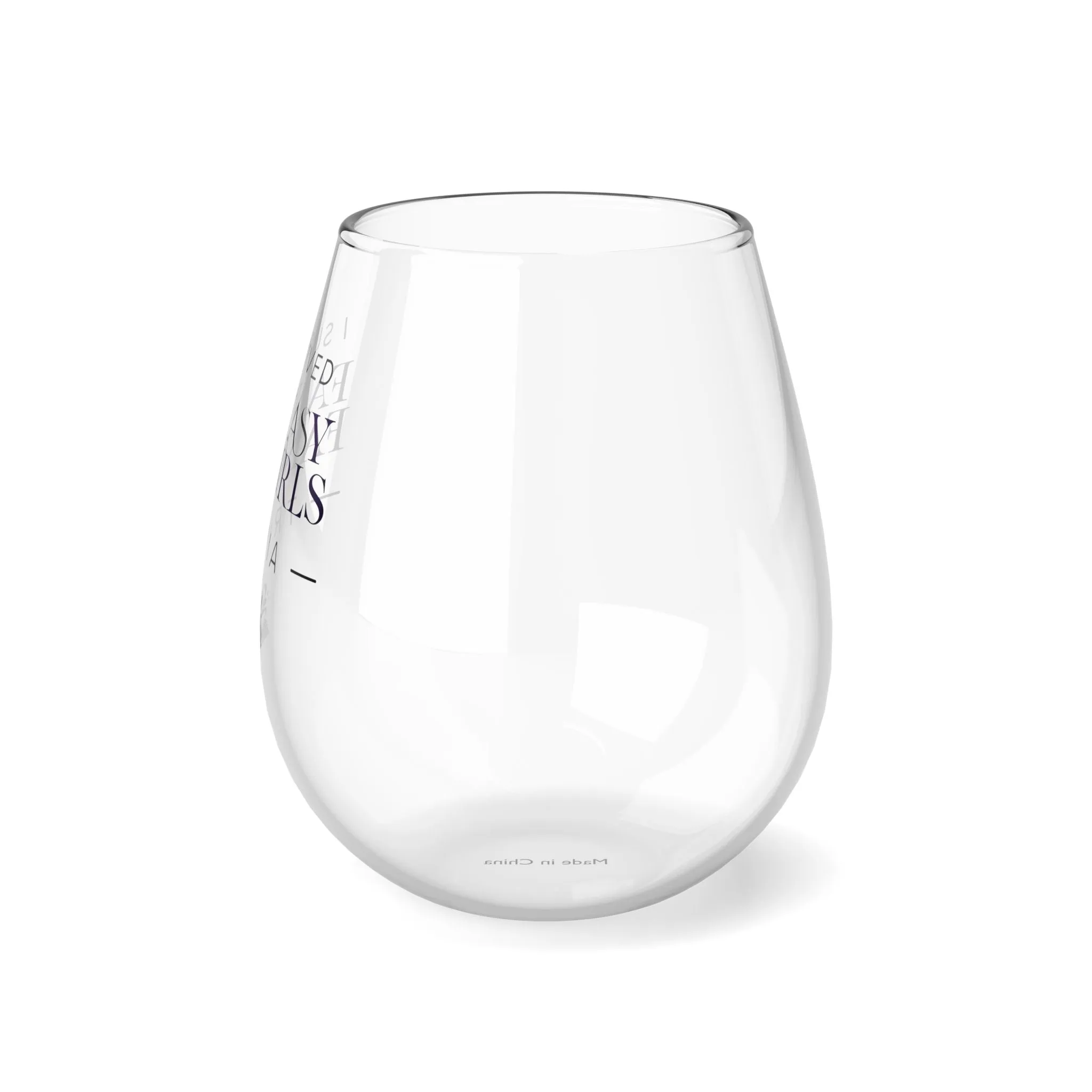 I Survived FFG Trivia Stemless Wine Glass (Patreon)