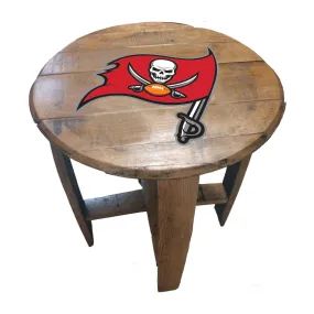 Imperial Tampa Bay Buccaneers Oak Barrel Table